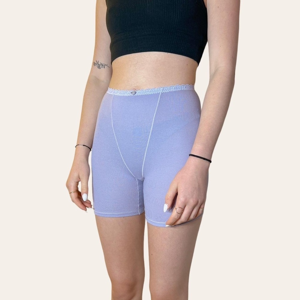 Skims Pointelle Hot Shorts in Lavender Size Large‎